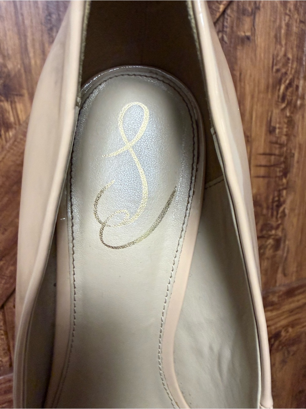 Sam Edelman Nude Patent Pointed-Toe Stiletto Pumps - Picture 3 of 3